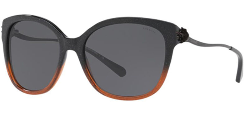 Coach black and brown ombre sunglasses.