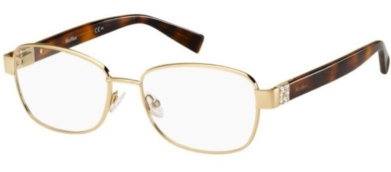 MaxMara Eyeglasses MM1320 Color O6J Gold Havana Size 54-16-145