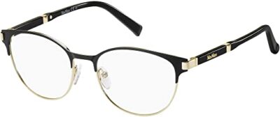 MaxMara Eyeglasses MM1254 Color OMEJ Black Gold Size 51-17-140