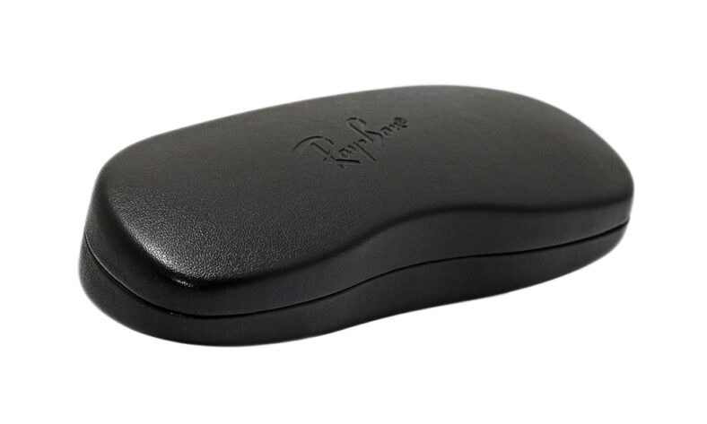 Black Ray-Ban eyeglasses case.