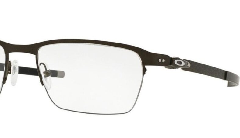 Oakley Eyeglasses OX5099-0353 Tincup 0.5 Titanium Color Powder Pewter Size 53-18-135 - Image 2