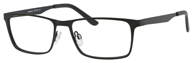 Esquiere Eyeglasses EQ1524 Color Satin Black Size 55-17-145