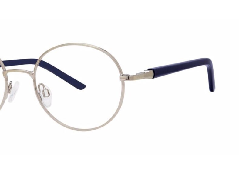 Modern Eyeglasses Trust Color Pewter/Navy Size 52-18-145 - Image 2