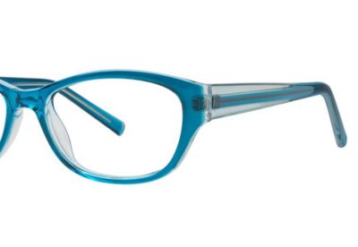 Modern Eyeglasses Amber Color Teal/Crystal  Size 51-16-140