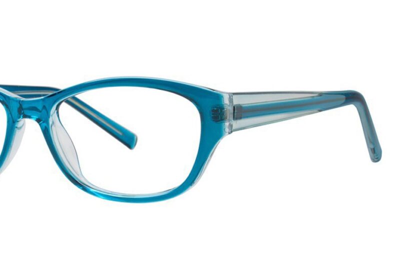 Modern Eyeglasses Amber Color Teal/Crystal  Size 51-16-140 - Image 2