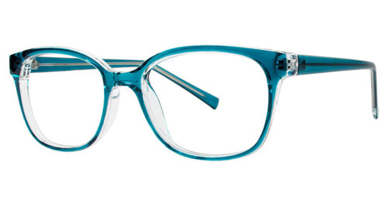 Modern Eyeglasses Pleasure Color Teal/Crystal Size 52-18-140