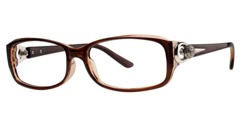 Modern Eyeglasses Dee Color Brown/Crystal Size 54-16-135