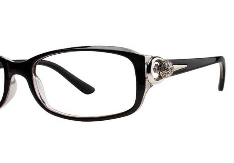 Modern Eyeglasses Dee Color Black/Crystal Size 54-16-135 - Image 2