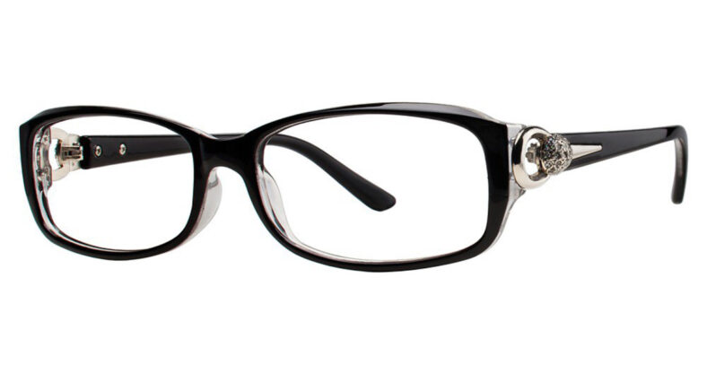 Modern Eyeglasses Dee Color Black/Crystal Size 54-16-135