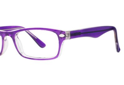 Modern Eyeglasses Care Color Purple/Crystal Size 46-15-135