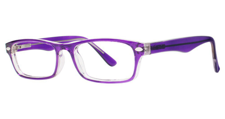 Modern Eyeglasses Care Color Purple/Crystal Size 46-15-135