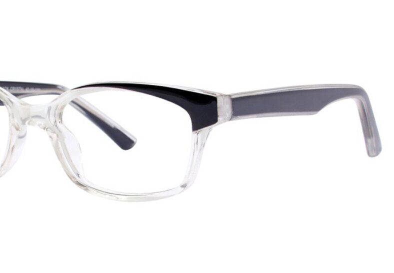 Modern Eyeglasses Bashful Color Black/Crystal Size 42-16-130 - Image 2