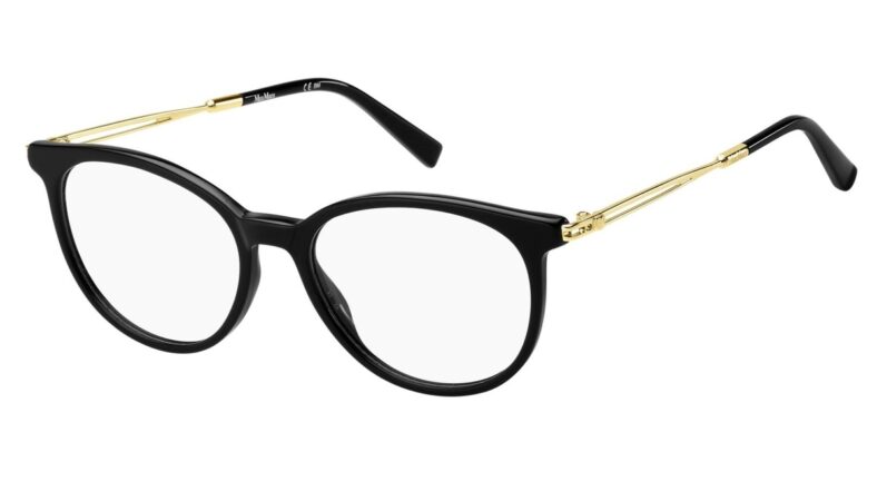 MaxMara Eyeglasses MM1384 Color 807 Black Size 51-17-140