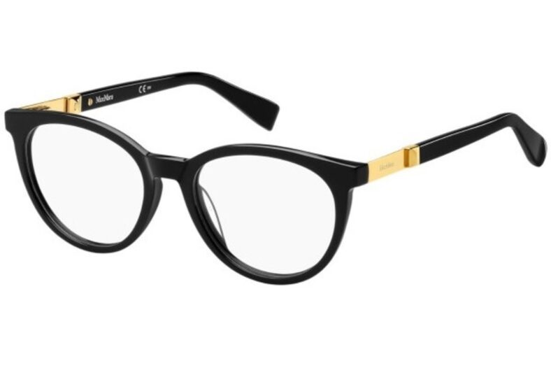 MaxMara Eyeglasses MM1307 Color 807 Black Size 51-18-140