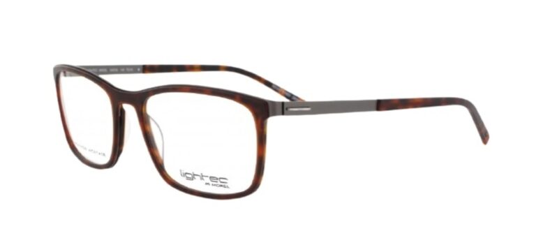 Brown tortoiseshell eyeglasses by Lighttec.