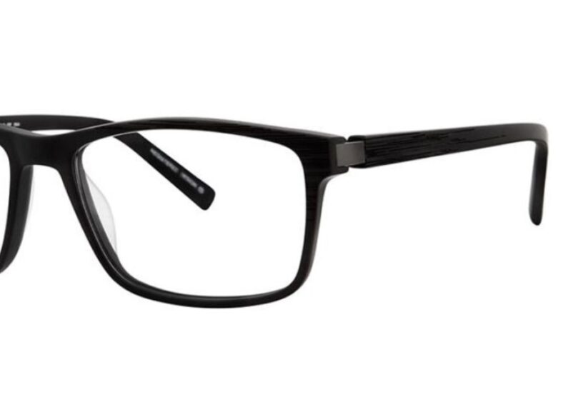 Black rectangular eyeglasses frame.