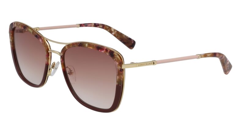 Longchamp brown patterned sunglasses.