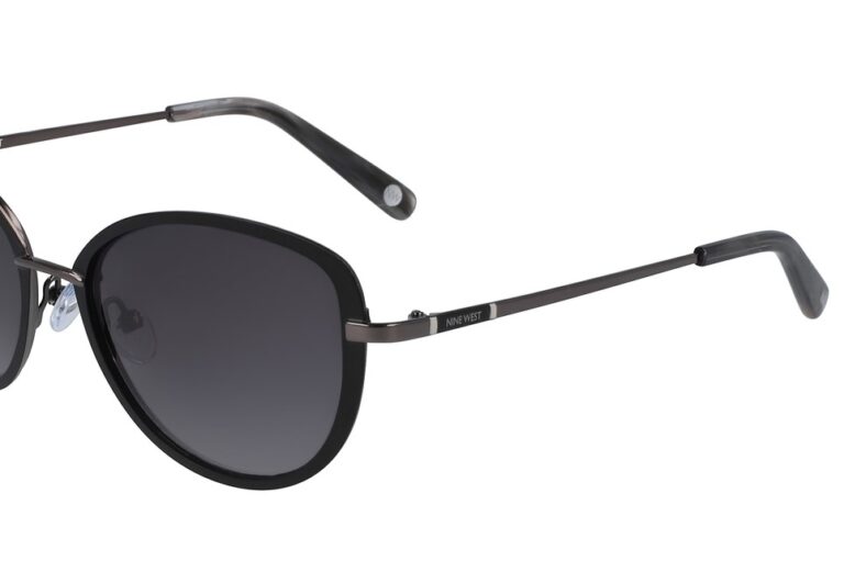 Nine West black oval sunglasses.