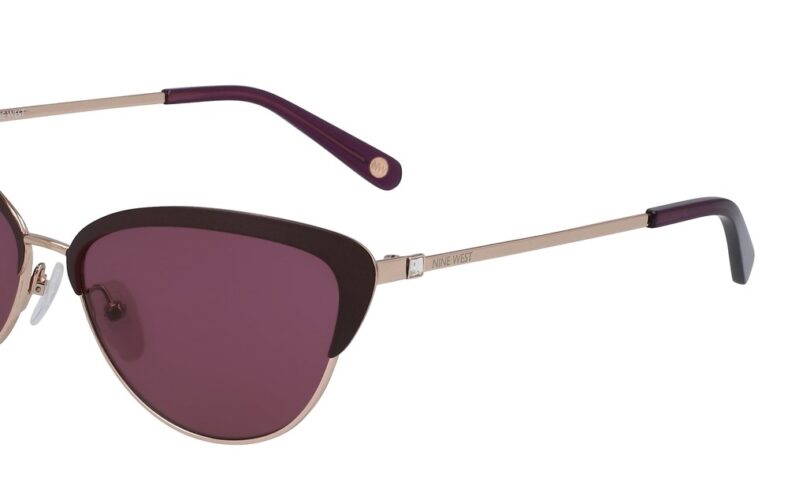 Nine West purple cat-eye sunglasses.