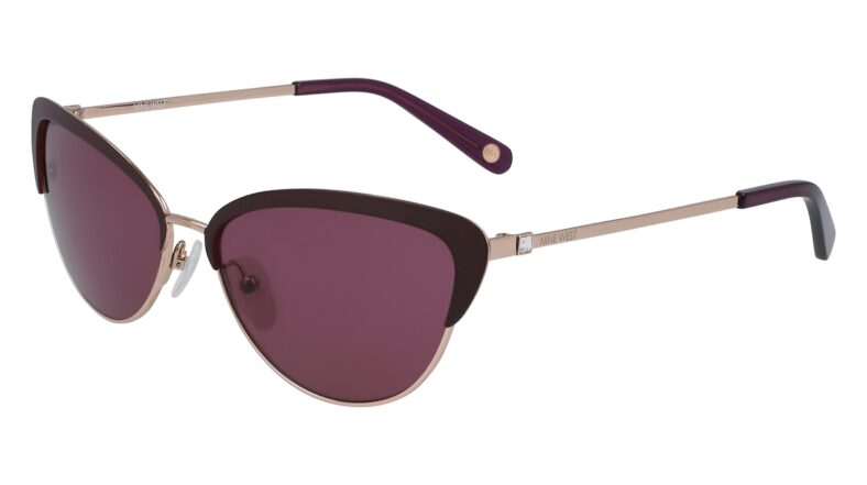 Nine West purple cat-eye sunglasses.