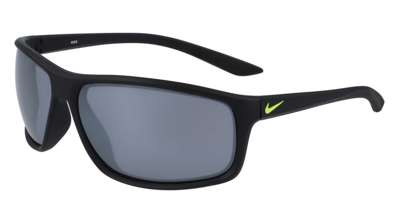 Nike Adrenaline Sunglasses Color 007 MT Black/Volt/Grey W/Silver FL Size 66-15-135