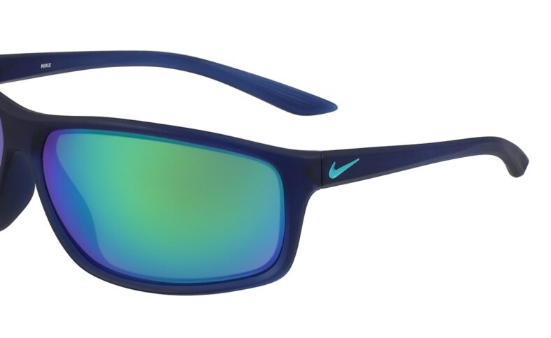 Nike Adrenaline Sunglasses Color 433 MT MDNT NVY/CLR JD/GRN W GRN M Size 66-15-135 - Image 2