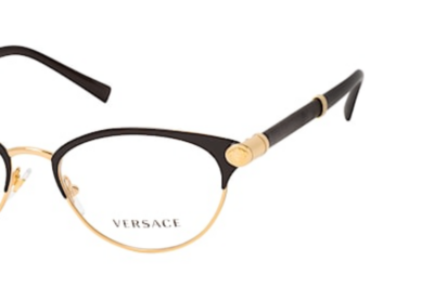 Versace Eyeglasses OVE1259Q Color 1443 Black/Black Size 54-17-140