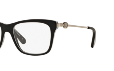 Michael Kors Eyeglasses MK8022 Color 3129 Black/Silver Size-52-16-135