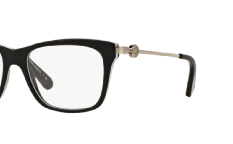 Michael Kors Eyeglasses MK8022 Color 3129 Black/Silver Size-52-16-135 - Image 2