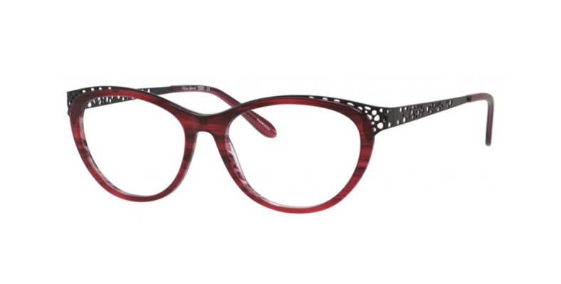 Valerie Spencer Eyeglasses 9331 Color Burgundy/BLK Size 52-16-140