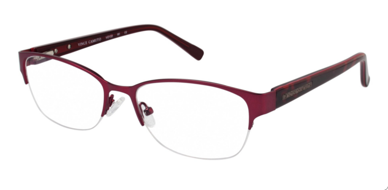 Red Vince Camuto women's eyeglasses.