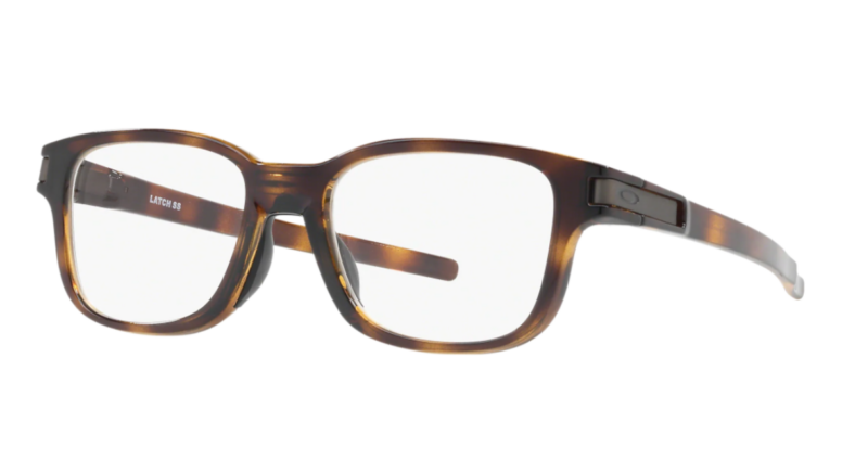 Oakley Eyeglasses OX8114-0252 Latch SS Color Polished Brown Tortoise Size 52-17-131