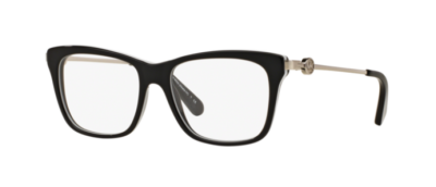 Michael Kors Eyeglasses MK8022 Color 3129 Black/Silver Size-52-16-135