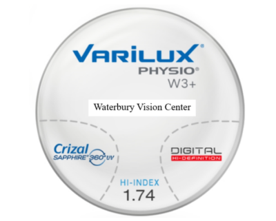 Progressive Varilux Physio W3 (Select your type of lenses on color on the Drop down)