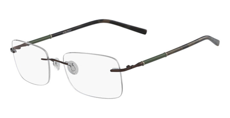 Riviera rimless eyeglasses frame.