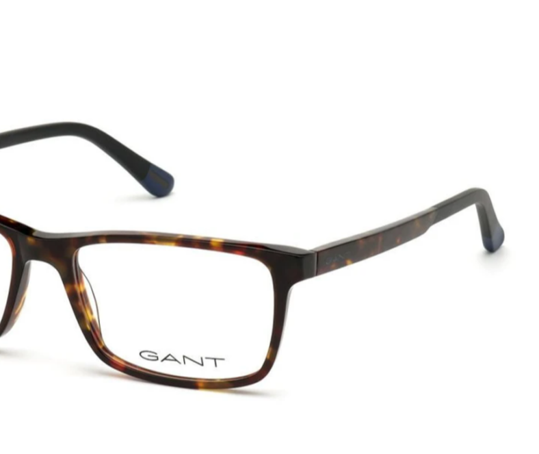 Brown tortoiseshell Gant eyeglasses.