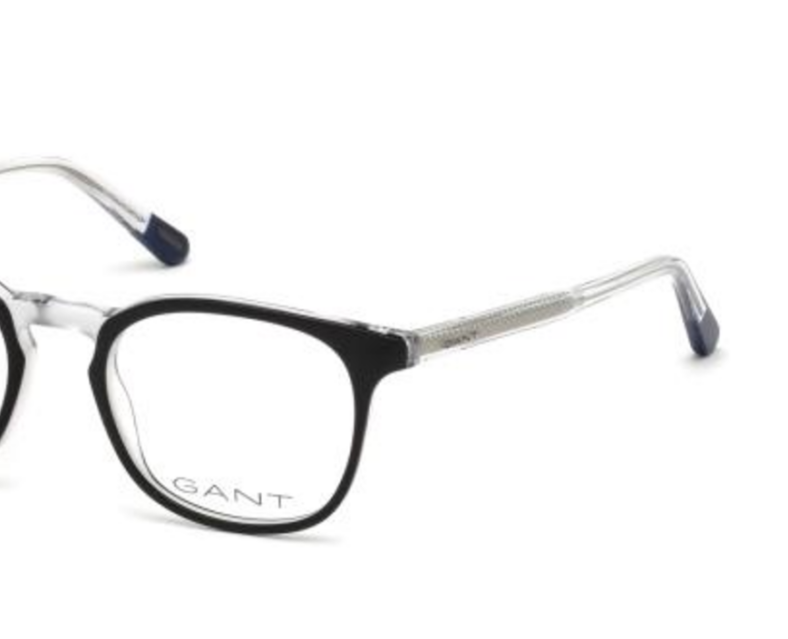 Gant black and clear eyeglasses.