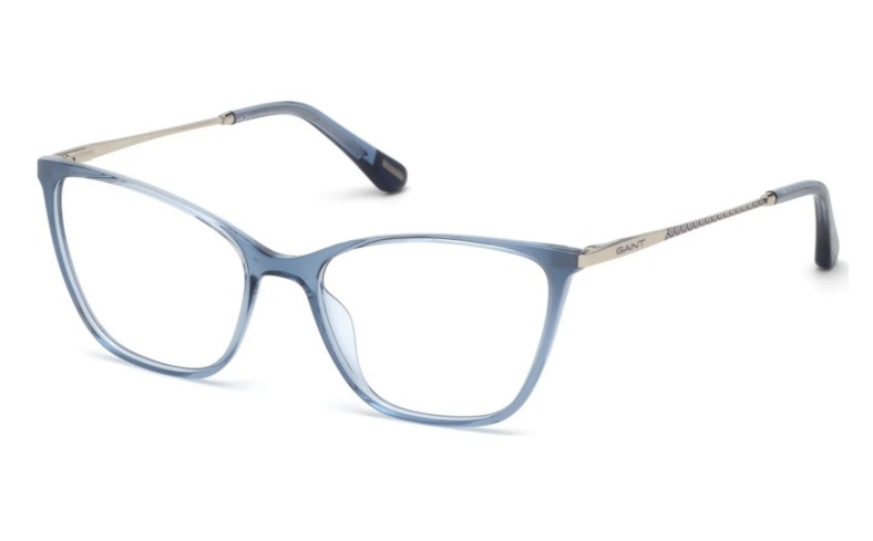 Gant blue eyeglasses with silver arms.