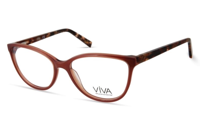 Brown cat-eye eyeglasses, Viva eyewear.