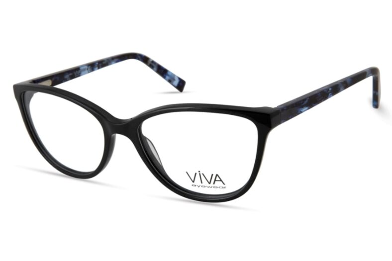 Black cat-eye eyeglasses, Viva eyewear.