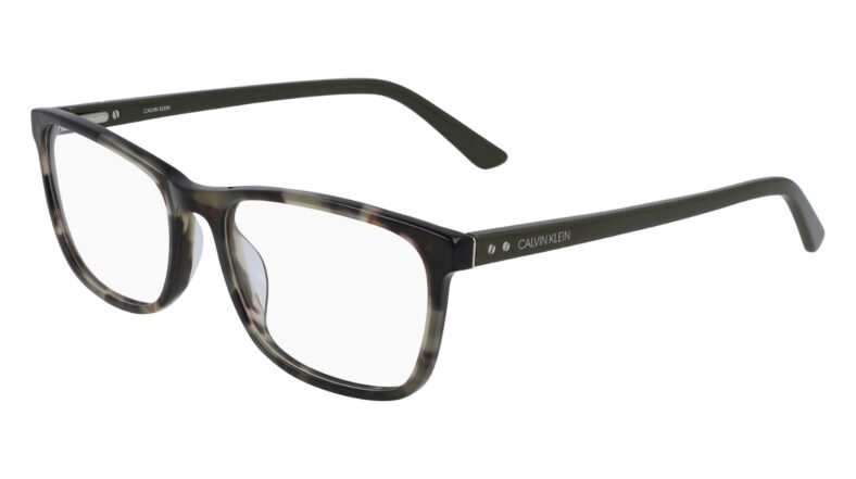 Calvin Klein tortoiseshell eyeglasses.